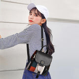 Stylish Ladies Leather Backpack - Soft Pu Material - Red Wine - Low Angle