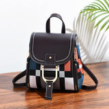 Stylish Ladies Leather Backpack - Soft Pu Material - Red Wine