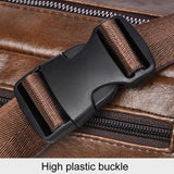 Large Capacity Waterproof Sports Waist Pack For Men - Brown - Low Angle