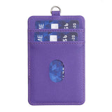 Vertical Id Card Bag & Lanyard - Pink