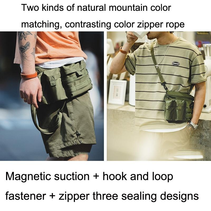 Carbon Black Single Shoulder Messenger Bag