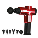 Portable Electric Massager For Muscle Relaxation And Fitness - Red - Front View