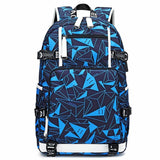 Student Thermal Backpack - Lightweight & Durable - Printed Blue - Extra Image