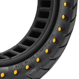 10x2.5 Inflatable Honeycomb Solid Run-flat Tire for Electric Scooter - Blue - 44Mm Slot Yellow