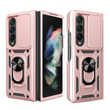 For Samsung Galaxy Z Fold4 5G Tpu Pc Case With Sliding Camera Cover - Rose Gold - Extra Image