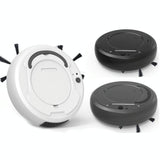 Smart 3-in-1 Robot Vacuum with Wet / Dry Mopping - Rechargeable & Auto Cleaning - Black - Black - Side View