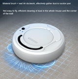 Smart 3-in-1 Robot Vacuum with Wet / Dry Mopping - Rechargeable & Auto Cleaning - Black - Black