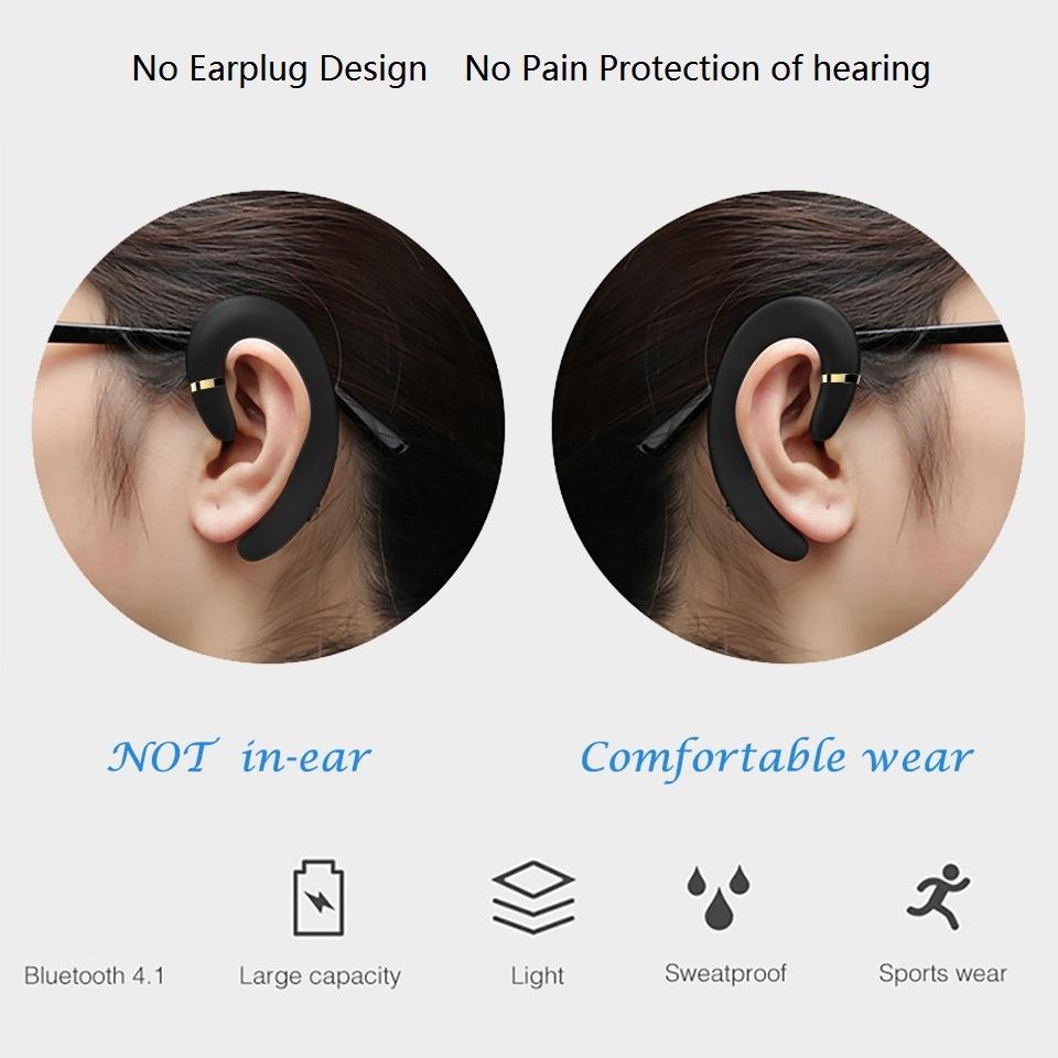 Waterproof Wireless Earphone with Mic for Android / Iphone - Red