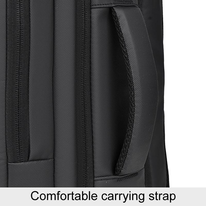 Expandable Double Shoulder Backpack For Business Or Casual Use - Gray