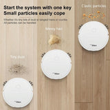 Intelligent 3-in-1 Mini Sweeping Robot Vacuum - White - 45-Degree Angle