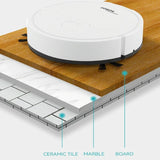 Intelligent 3-in-1 Mini Sweeping Robot Vacuum - White - Rear View