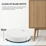 Intelligent 3-in-1 Mini Sweeping Robot Vacuum - White - Low Angle