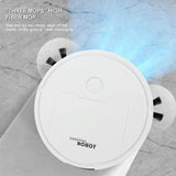 Intelligent 3-in-1 Mini Sweeping Robot Vacuum - White