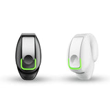 Lightweight Waterproof Bluetooth Earphone with Clip - Single-ear - White - Side View