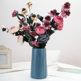 Creative Plastic Vase for Modern Decor - Simple Design - Pink - Front View