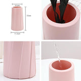 Creative Plastic Vase for Modern Decor - Simple Design - Pink - Extra Image