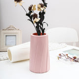 Creative Plastic Vase for Modern Decor - Simple Design - Pink - Extra Image