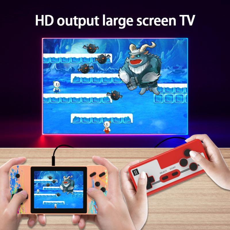 800 Built-In Games G3 Macaron Handheld Game Console With 3.5 Screen - Grey