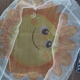 16 Cartoon Children Electric Fan with All-inclusive Mesh Protection Net and Anti-pinch Hand Cover - Safe and Fun - Blue Whale - Extra Image