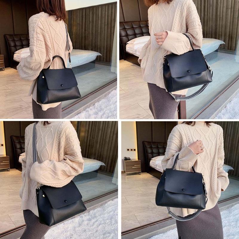 Versatile Autumn / Winter Shoulder Bag For Women - Black