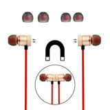 Wireless Bluetooth Sport Earbuds with Mic - Moreblue S07 - Gold - Rear View