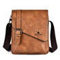 Retro Crossbody Messenger Bag Large Capacity - Light Brown