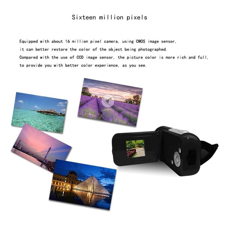16Mp Digital Camera For Photos And Videos - Black