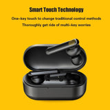 Mini Touch Control Tws Wireless Earphones with Mic & Charger Box - Blue