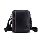 Men Leather Shoulder Bag Casual Mini Diagonal - Brown