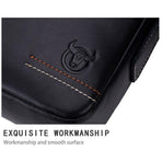 Men Leather Shoulder Bag Casual Mini Diagonal - Brown