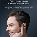 Wireless Anc Bluetooth Earphones with Touch Screen and Active Noise Reduction - Black - Low Angle