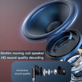 Wireless Anc Bluetooth Earphones with Touch Screen and Active Noise Reduction - Black