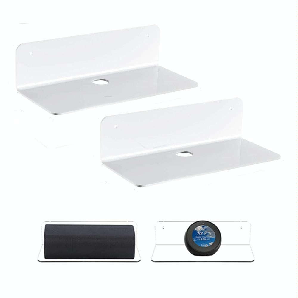 Set of 2 Wall Mounts for Speakers and Surveillance Cameras - Black