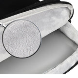 13.3 Inch Detachable Shoulder Laptop Bag - Thickened Polyester - Black - Rear View