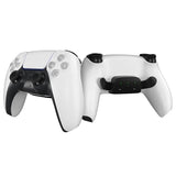 Customizable Dual Back Clip for Ps5 - White Diy Kit - Side View