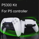 Customizable Dual Back Clip for Ps5 - White Diy Kit - Close-Up Angle