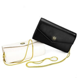 Chic One Shoulder Cowhide Bag For Women - White - Side View