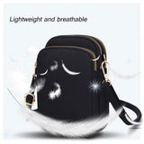 Women Mini Crossbody Phone Bag With Headphone Hole - Dark Purple