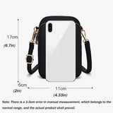 Women Mini Crossbody Phone Bag With Headphone Hole - Dark Purple