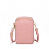 Women Mini Crossbody Phone Bag With Headphone Hole - Dark Purple - Extra Image