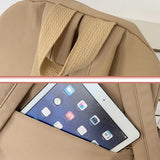 Versatile Large Capacity Backpack For Students - Khaki - Extra Image