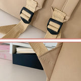 Versatile Large Capacity Backpack For Students - Khaki