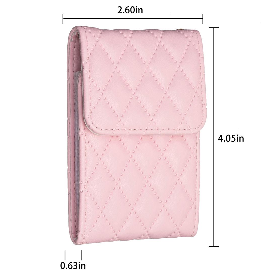 Vertical Card Bag For Mobile Phones Sticker - Pink