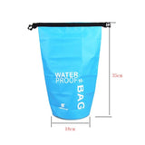 10L Waterproof Bag For Outdoor Rafting Swimming - Top-Down View