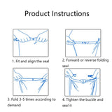 10L Waterproof Bag For Outdoor Rafting Swimming - Low Angle