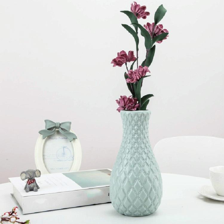 Hydroponic Plastic Vase for Dry and Wet Flower Arrangements - Desktop Furnishings - Pink