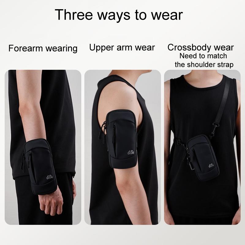 Portable Sports Arm Bag For Running - Light Gray