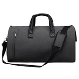 Shoe Compartment Travel Suit Bag - Compact & Organized - Black - Extra Image