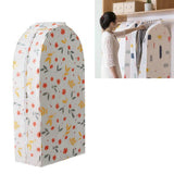 Small 3d Hanger Pocket Wardrobe with Dust Cover - Flowers - Front View