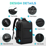 Large Capacity Men Shoulder Backpack - Blue